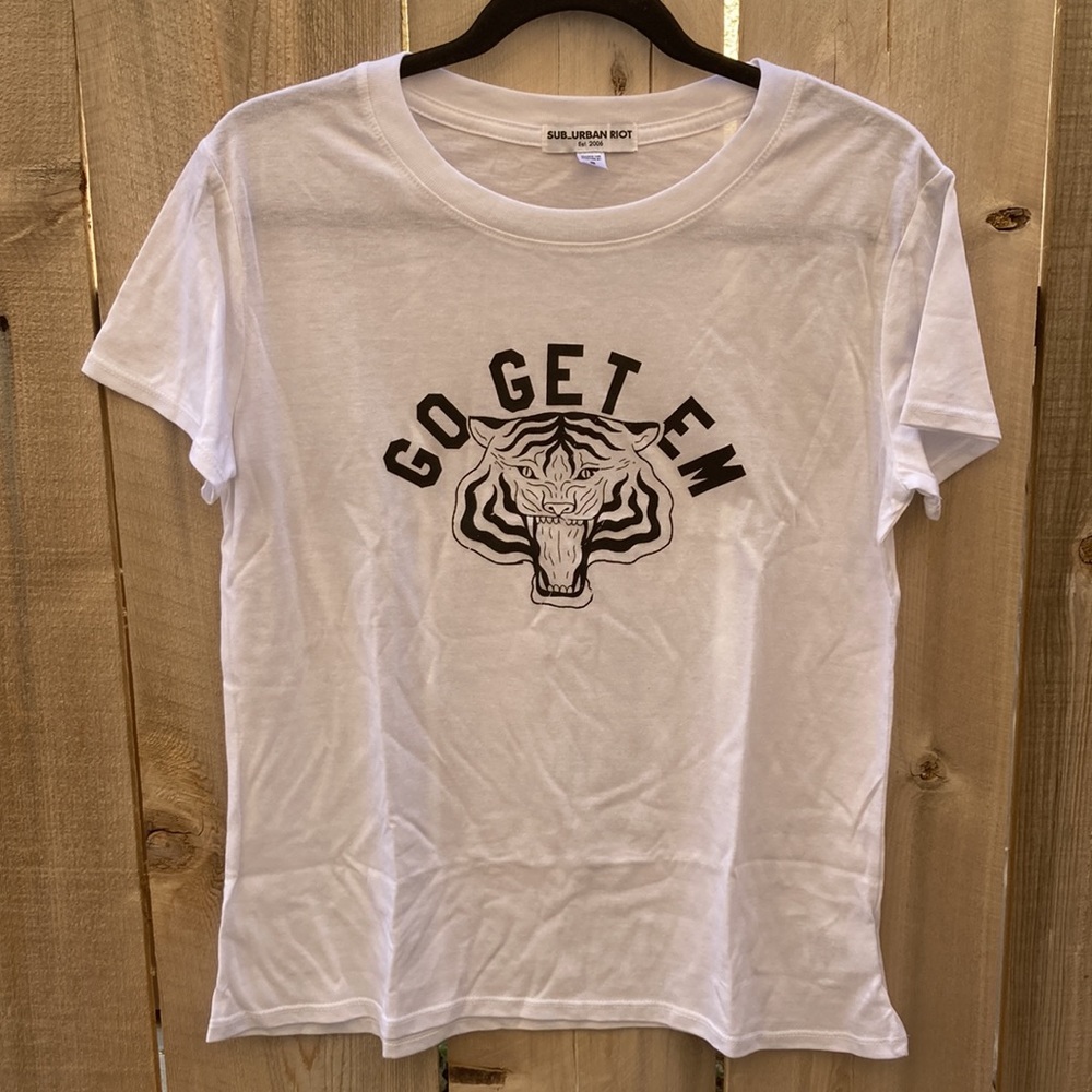 Sub_Urban Riot Go Get Em Tiger Short Sleeve Loose Tee - Picture 5 of 9